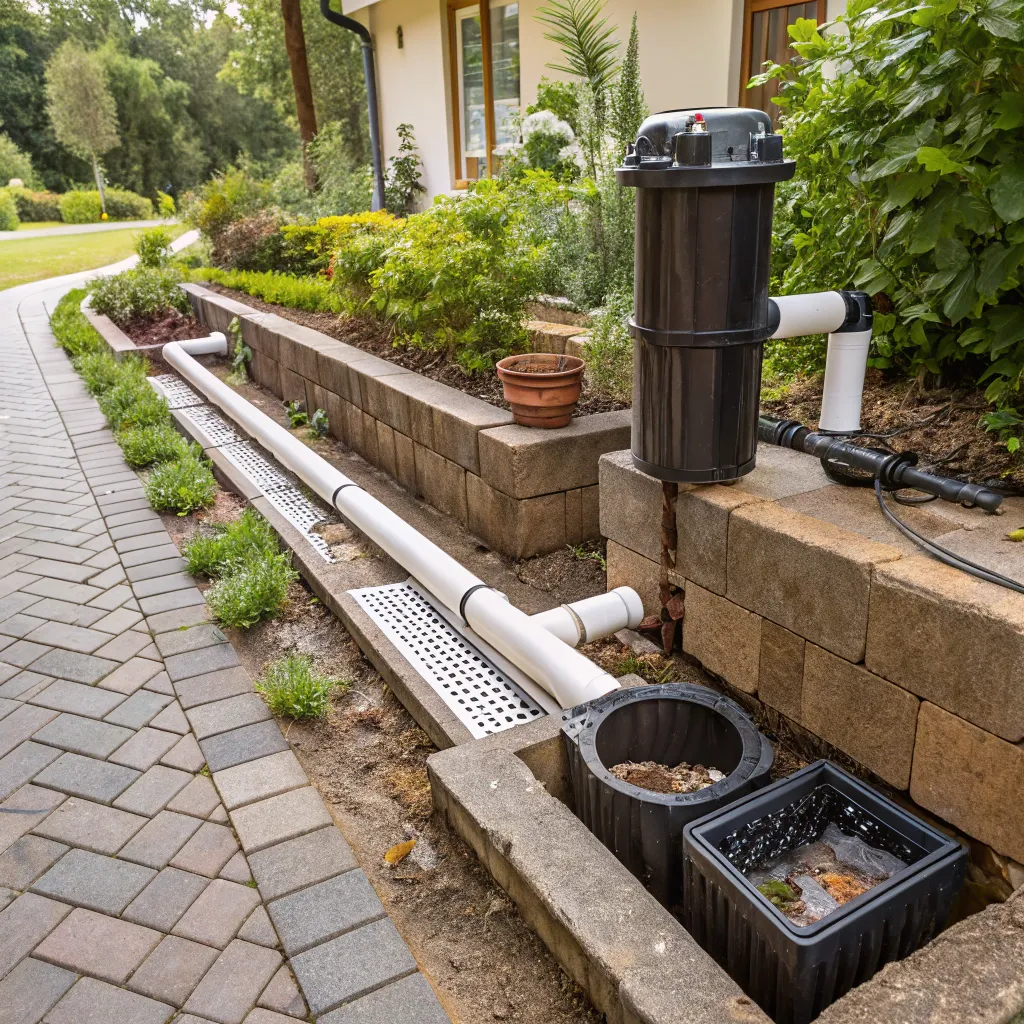 Garden Drainage System Detail